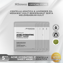 Load image into Gallery viewer, Dermaster Bundling Acne Hydrating Sheet Mask (5 Pcs)