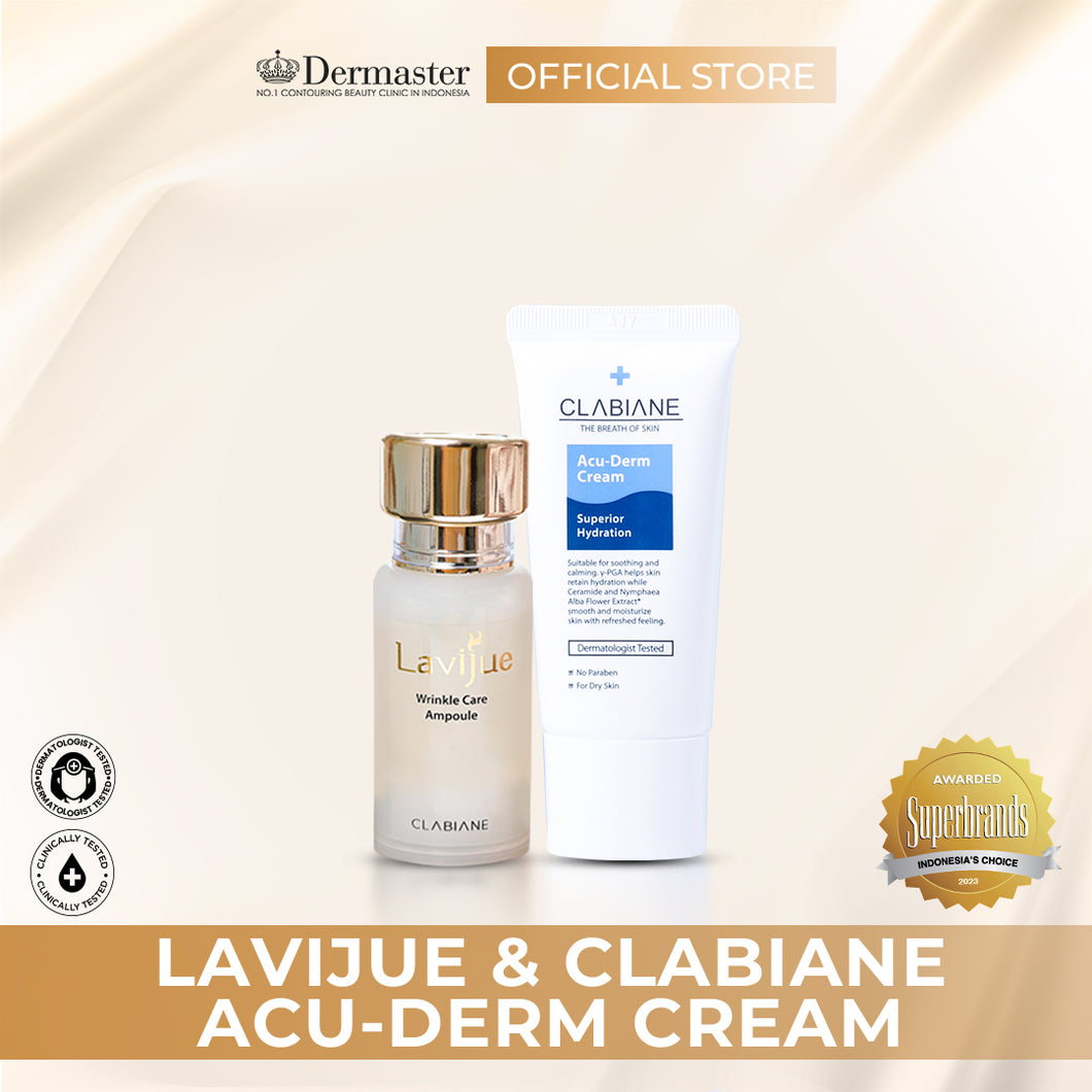 Dermaster Lavijue Wrinkle Care Serum & Clabiane Acu-Derm Cream