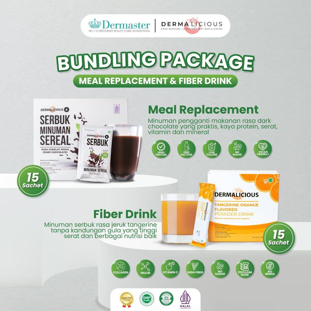 Dermalicious Bundling- Fiber Drink & A Meal Replacement