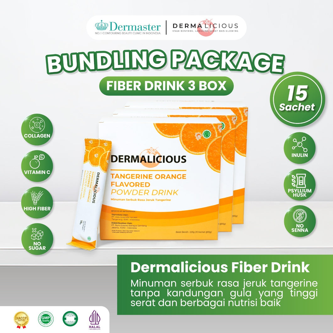 Dermalicious Fiber Drink - Bundling 3 Box